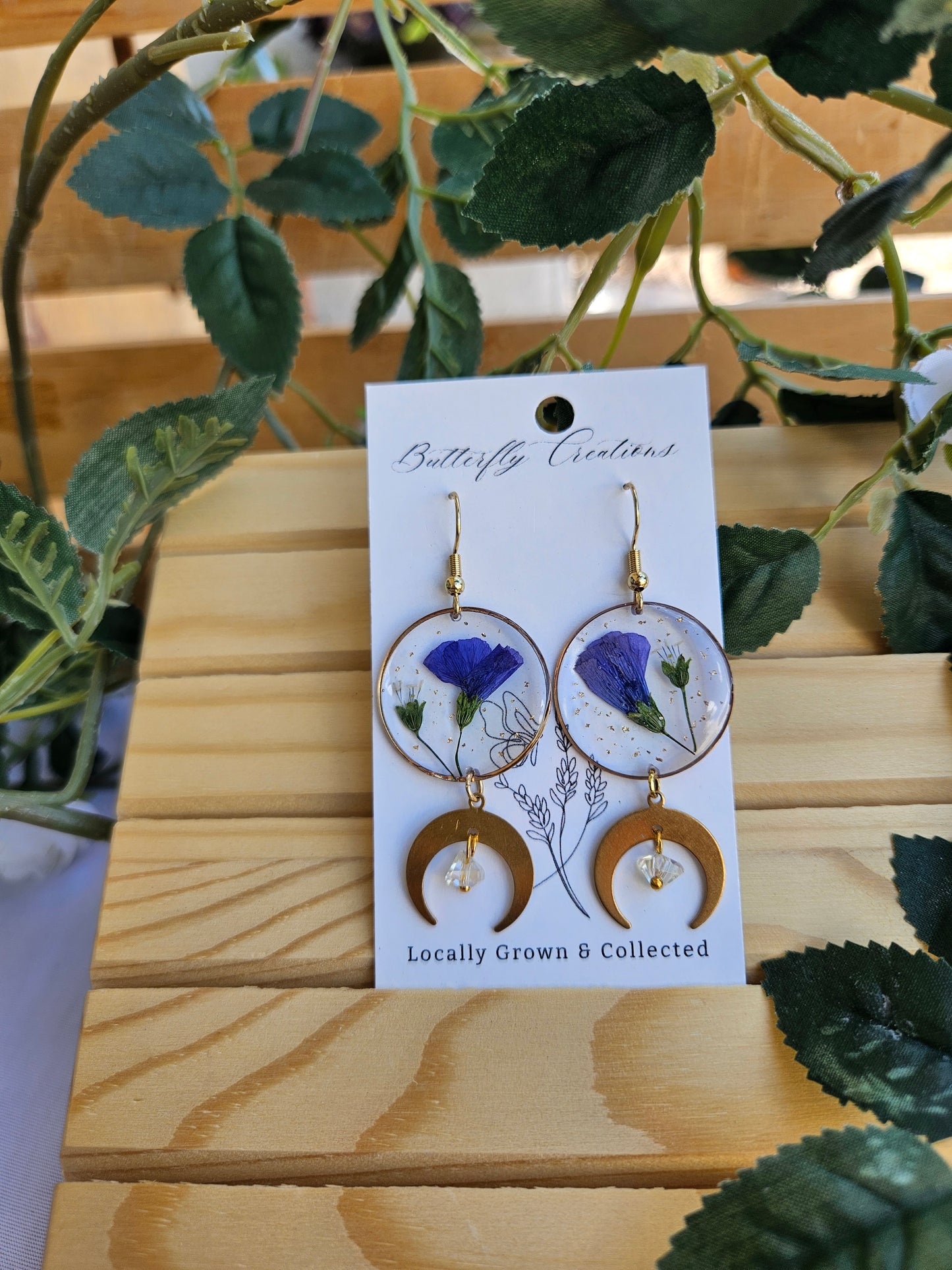 Floral Eclipse (Blue Flax)