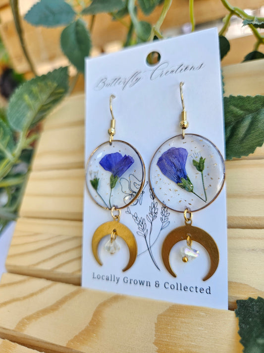 Floral Eclipse (Blue Flax)