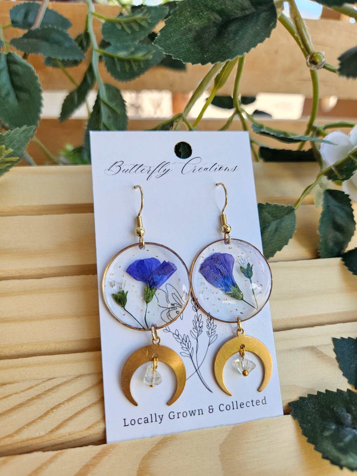 Floral Eclipse (Blue Flax)